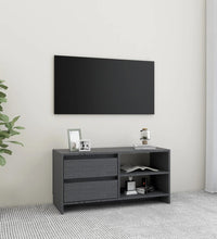 TV-Schrank Grau 80x31x39 cm Massivholz Kiefer