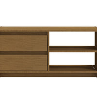 TV-Schrank Honigbraun 80x31x39 cm Massivholz Kiefer
