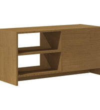 TV-Schrank Honigbraun 80x31x39 cm Massivholz Kiefer
