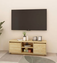 TV-Schrank 110x30x40 cm Massivholz Kiefer