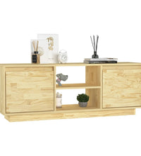 TV-Schrank 110x30x40 cm Massivholz Kiefer