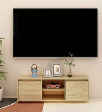 TV-Schrank 110x30x40 cm Massivholz Kiefer