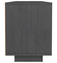 TV-Schrank Grau 110x30x40 cm Massivholz Kiefer