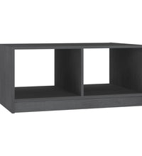 Couchtisch Grau 75x50x33,5 cm Massivholz Kiefer
