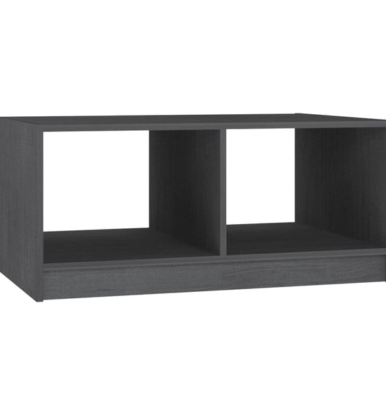 Couchtisch Grau 75x50x33,5 cm Massivholz Kiefer
