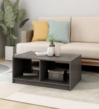 Couchtisch Grau 75x50x33,5 cm Massivholz Kiefer