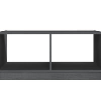 Couchtisch Grau 75x50x33,5 cm Massivholz Kiefer