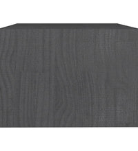 Couchtisch Grau 75x50x33,5 cm Massivholz Kiefer