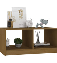 Couchtisch Honigbraun 75x50x33,5 cm Massivholz Kiefer