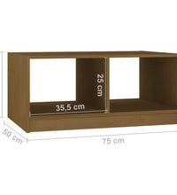 Couchtisch Honigbraun 75x50x33,5 cm Massivholz Kiefer