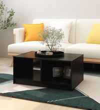 Couchtisch Schwarz 75x50x33,5 cm Massivholz Kiefer