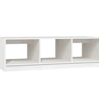 Couchtisch Weiß 110x50x34 cm Massivholz Kiefer