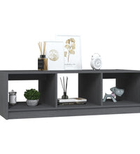 Couchtisch Grau 110x50x34 cm Massivholz Kiefer