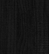 Massivholzbett Schwarz Kiefer 100x200 cm