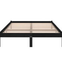 Massivholzbett Schwarz Kiefer 200x200 cm