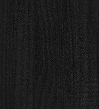 Massivholzbett Schwarz Kiefer 200x200 cm