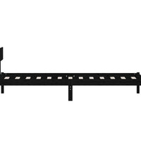 Massivholzbett Schwarz Kiefer 100x200 cm