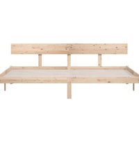 Massivholzbett ohne Matratze 200x200 cm