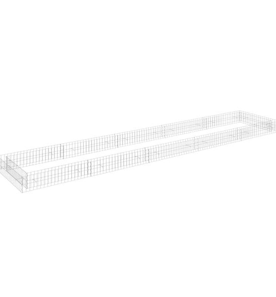 Gabionen-Hochbeet Verzinkter Stahl 500x100x20 cm