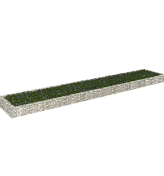 Gabionen-Hochbeet Verzinkter Stahl 500x100x20 cm