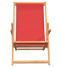 Strandstuhl Klappbar Massivholz Teak Rot