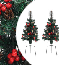 Künstliche Weihnachtsbäume 2 Stk. 76 cm PVC