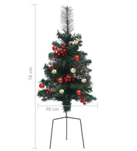 Künstliche Weihnachtsbäume 2 Stk. 76 cm PVC