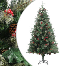 Weihnachtsbaum mit Zapfen Grün 195 cm PVC & PE