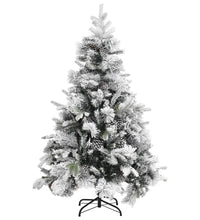 Weihnachtsbaum mit Zapfen Beschneit 150 cm PVC & PE