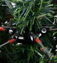 Weihnachtsbaum mit Beleuchtung und Kiefernzapfen 150 cm PVC&PE