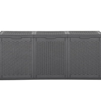 Garten-Aufbewahrungsbox 270 L Schwarz PP Rattan