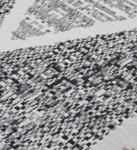 Teppich Schwarz und Grau 160x230 cm Baumwolle