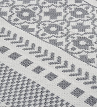 Teppich Grau und Weiß 120x180 cm Baumwolle