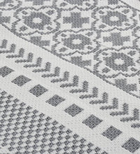 Teppich Grau und Weiß 160x230 cm Baumwolle
