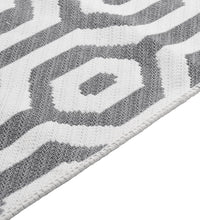 Teppich Grau 160x230 cm Baumwolle