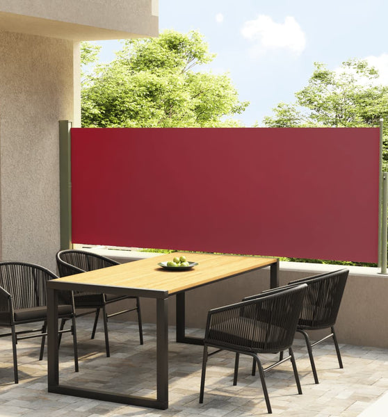 Seitenmarkise Ausziehbar 117x300 cm Rot