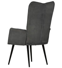 Ohrensessel Schwarz Canvas