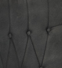 Ohrensessel Schwarz Canvas