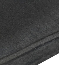 Ohrensessel Schwarz Canvas