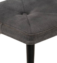 Ohrensessel mit Hocker Schwarz Vintage Canvas