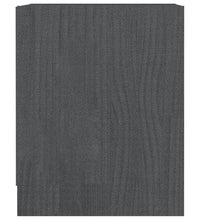 Nachttische 2 Stk. Grau 35,5x33,5x41,5 cm Massivholz Kiefer
