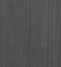 Nachttische 2 Stk. Grau 35,5x33,5x41,5 cm Massivholz Kiefer