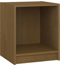 Nachttisch Honigbraun 35,5x33,5x41,5 cm Massivholz Kiefer