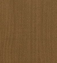 Nachttisch Honigbraun 35,5x33,5x41,5 cm Massivholz Kiefer