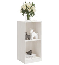 Beistellschrank Weiß 35,5x33,5x76 cm Massivholz Kiefer