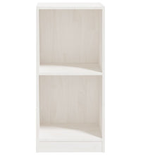 Beistellschrank Weiß 35,5x33,5x76 cm Massivholz Kiefer