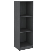 Bücherregal/Raumteiler Grau 36x33x110 cm Massivholz Kiefer