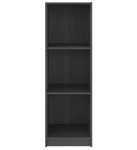 Bücherregal/Raumteiler Grau 36x33x110 cm Massivholz Kiefer