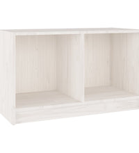 TV-Schrank Weiß 70x33x42 cm Massivholz Kiefer