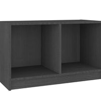 TV-Schrank Grau 70x33x42 cm Massivholz Kiefer